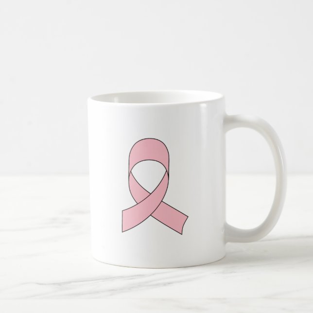 Mug Dessin de ruban rose (Droite)