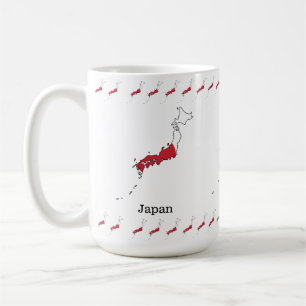 Mug Dessin de souvenir de drapeau japonais dans une ca