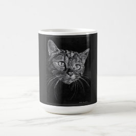 Mug Dessin de visage de chat par Mark Edward Westerfie