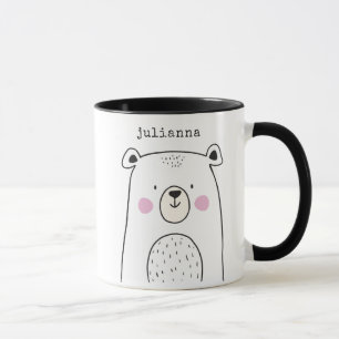 Mug Dessin d'ours de Whimsical personnalisé