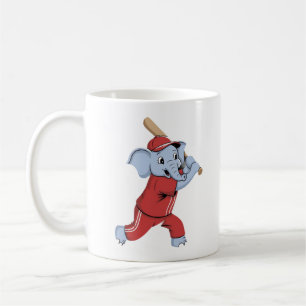 Mug Dessin sur éléphant de base-ball