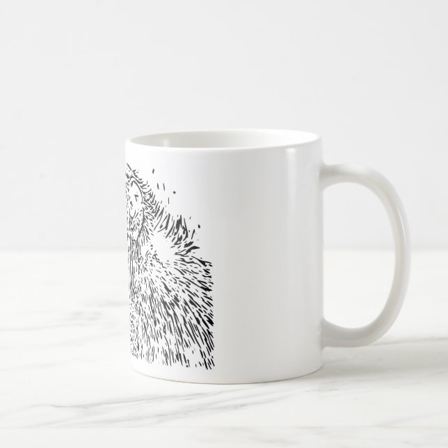 Mug Dessin sur le chimpanzé (Droite)