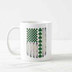 Mug Dessin vectoriel vintage du drapeau américain Sham