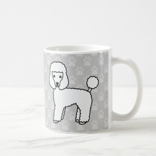Mug Dessins animés de chien caniche jouet à manteau bl