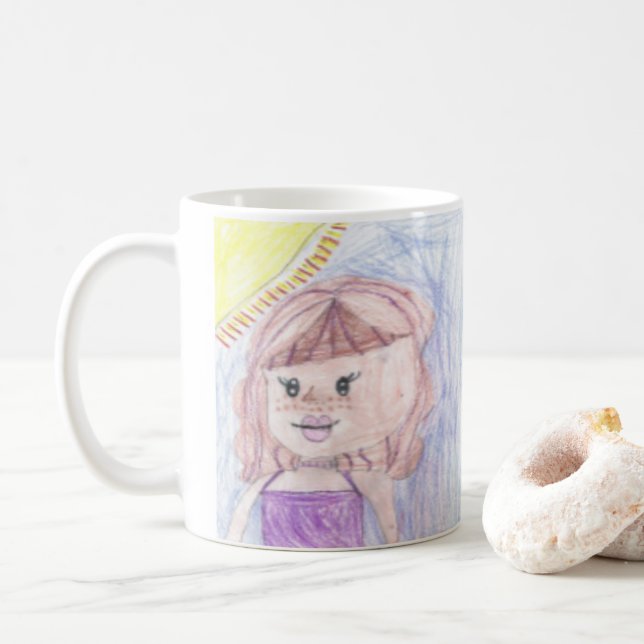 Mug Dessins d'art personnalisés enfant à ce mignon (Avec donut)