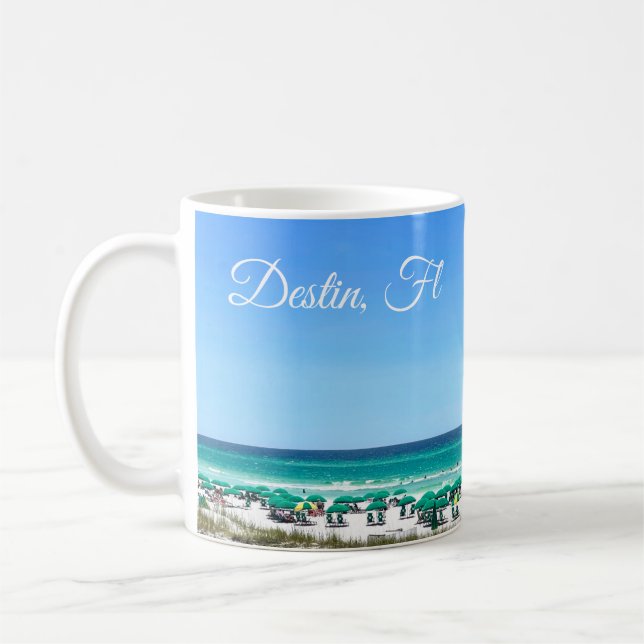 Mug Destin Florida Coast Parapluies Plage Plutôt perso (Gauche)