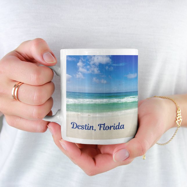 Mug Destin Floride Belle plage Monogram Océan (Créateur téléchargé)