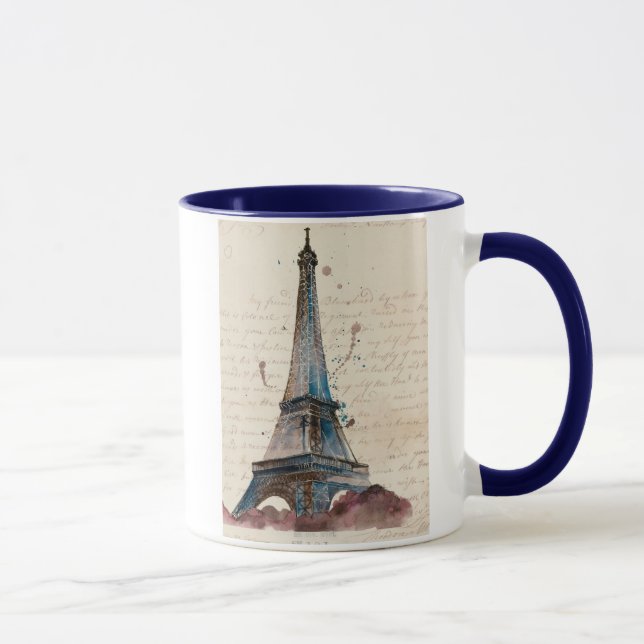 Mug Destinations | Lettres De La Tour Eiffel (Droite)