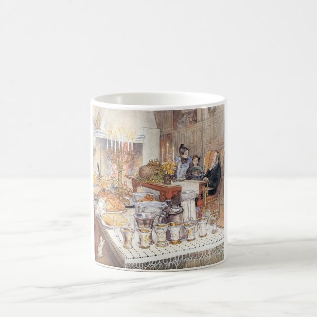 Mug Détail de la veille de Noël (Noël suédois traditio (Centre)