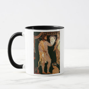 Mug Détail d'un rouge-chiffre vase montrant HOL