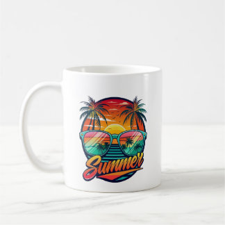 Mug d'été - Coucher de soleil tropical reflété dan