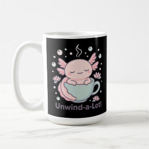 Mug Détendez-vous beaucoup Axolotl mignon dans une tas