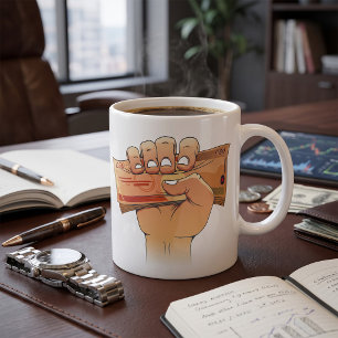 Mug Détenir de l'argent