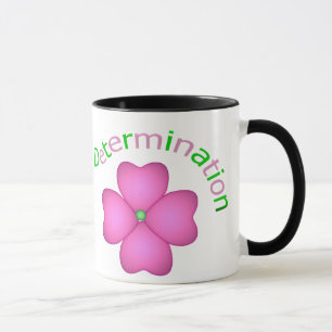 Mug Détermination inspirée de fleur