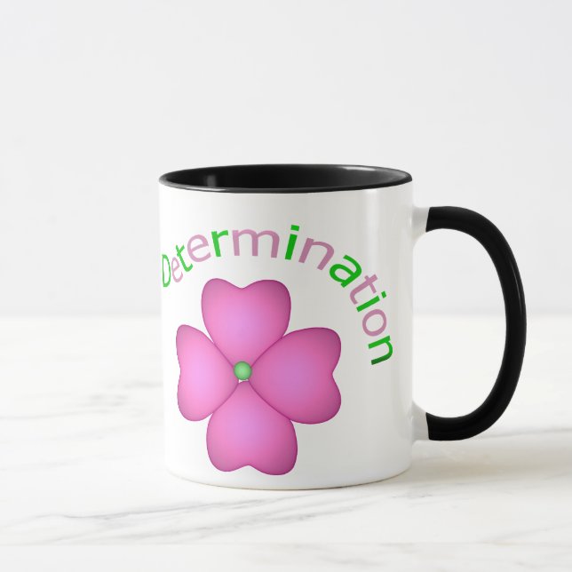 Mug Détermination inspirée de fleur (Droite)