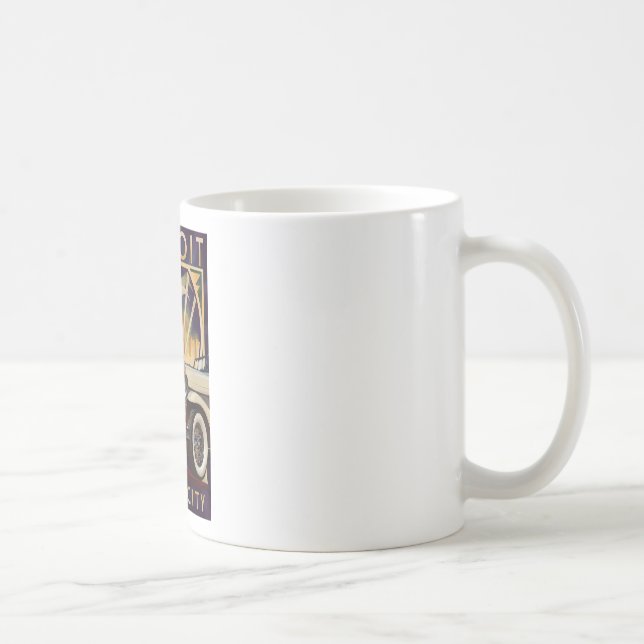 Mug Detroit, Michigan | Ville automobile (Droite)
