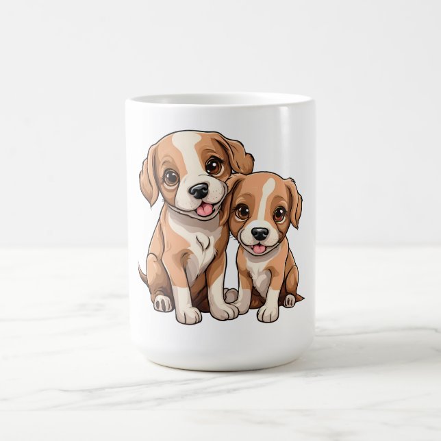 Mug DEUX CHIOTS (Centre)