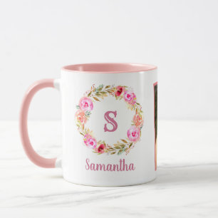 Mug Deux Collage Photo Sweet Monogram Cadeau Pour Sa F