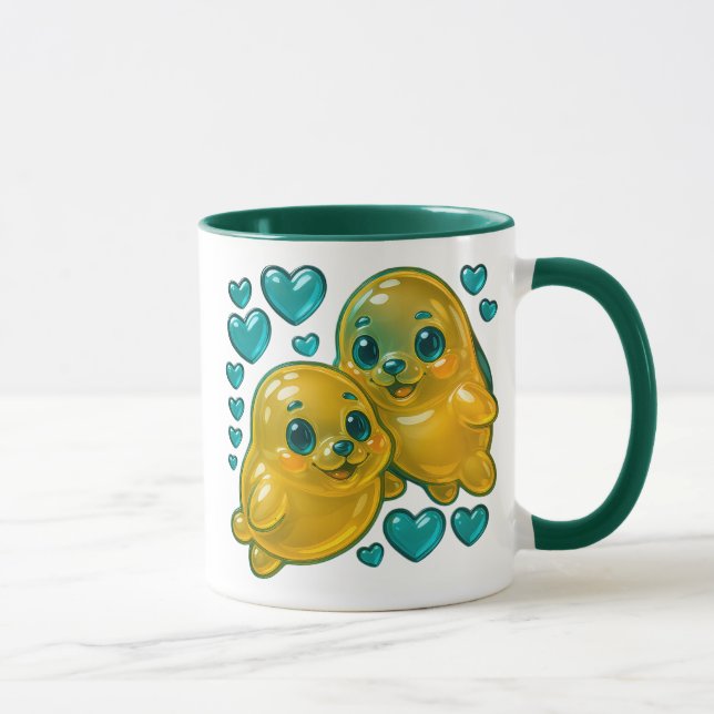 Mug Deux phoques stylisés (Droite)