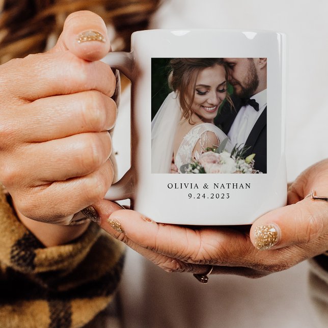 Mug Deux photos | Anniversaire de mariage personnalisé (Créateur téléchargé)