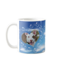 Deux photos personnalisées Bubble Heart Pet Memori
