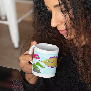 Mug Deux poissons colorés