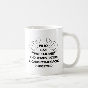 Mug Deux pouces .. Chirurgien cardiothoracique
