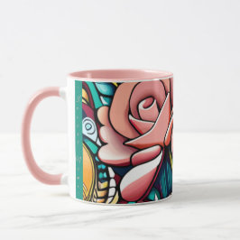 Mug Deux Roses : Un Arrangement Floral Spectaculaire