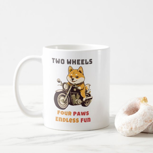 Mug Deux Roues Quatre Pans Sans Fin Amusement Extérieu (Avec donut)