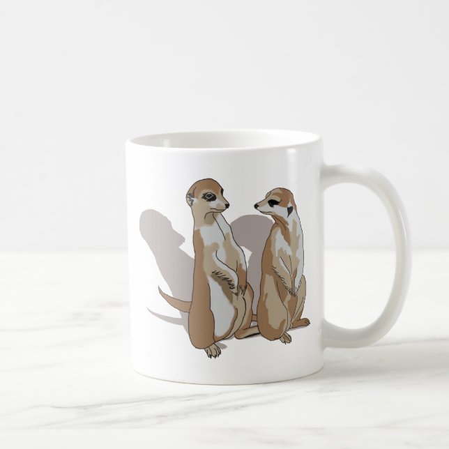 Mug Deux Terriens avec des ombres (Droite)