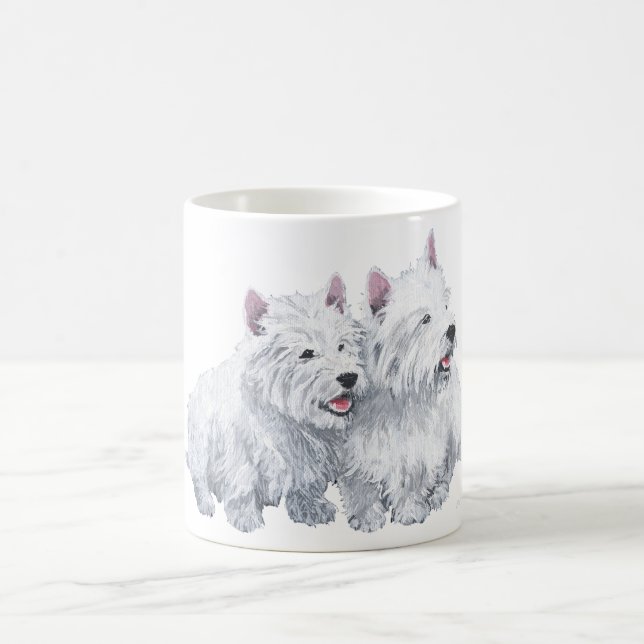 Mug Deux Terriers blancs de West Highland (Centre)