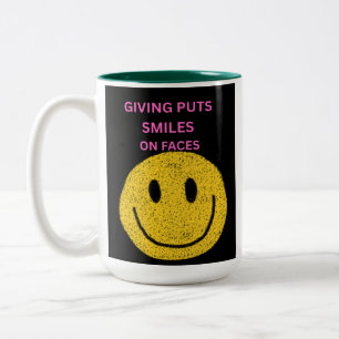 Mug Deux Tons Blanc avec Intérieur Vert Personnali