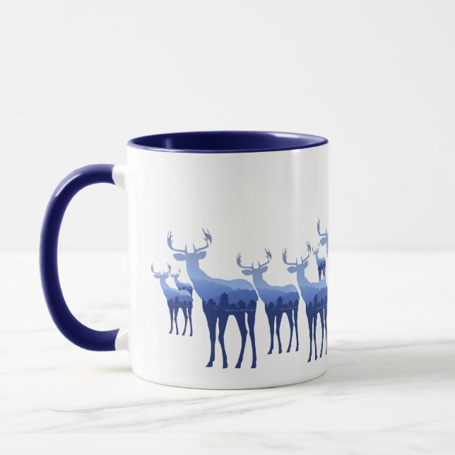 Mug Deux Tons Bleu Cerf/Elc (Gauche)