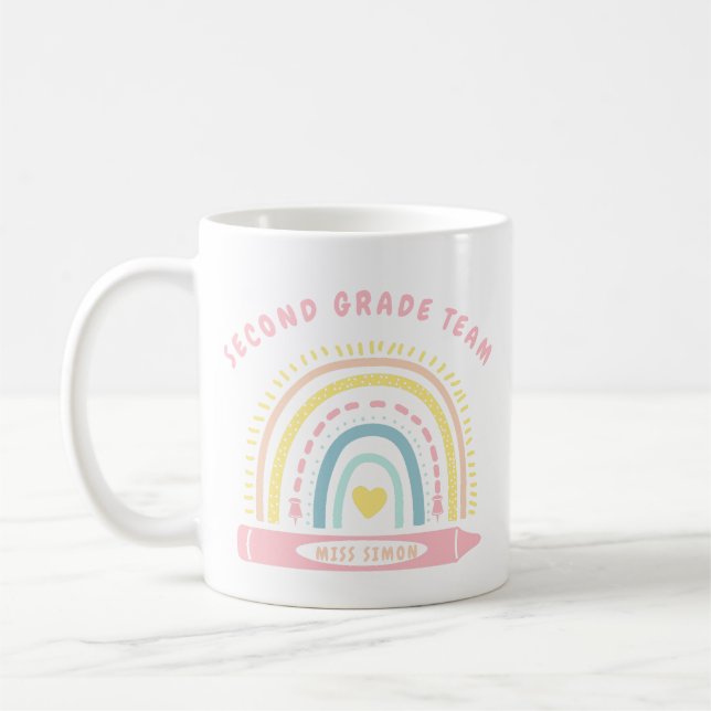Mug Deuxième 2e année Équipe Enseignant De L'Équipe Re (Gauche)