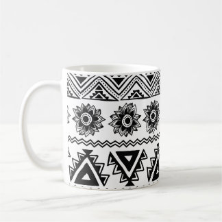 Mug Deuxième ethnie tribale, motif sans coutures.