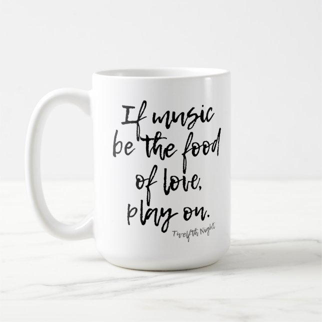 MUG DEUXIÈME NUIT SHAKESPEARE MUSIQUE LOVE PLAY (Gauche)