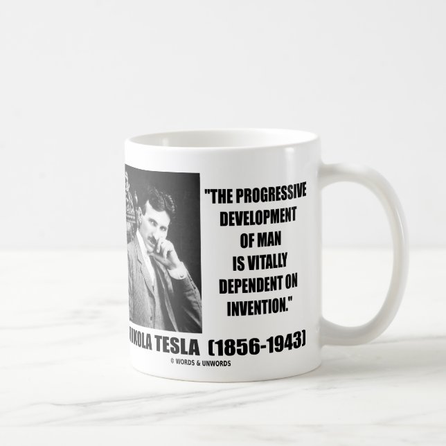 Mug Développement progressif de Nikola Tesla de (Droite)