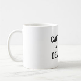 Mug Développeur Caféiné - Conception de café Coding