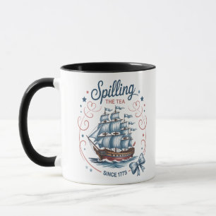 Mug Déverser Le Thé Depuis 1773 4 juillet Patriotique