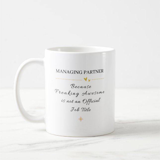 Mug Devis de bureau d'associé principal (Gauche)