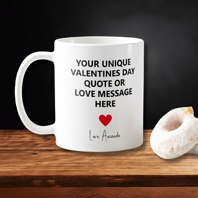 Mug Devis de la Saint-Valentin pour mari unique person (Custom Unique Husband Valentines Day Quote Coffee Mug
)
