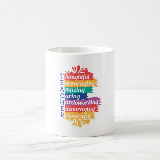 MUG DEVIS DE L'ENSEIGNANT RAINBOW (Centre)