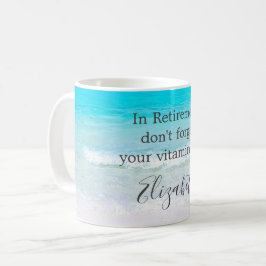 Mug Devis de retraite Beach Cadeau de sable de mer