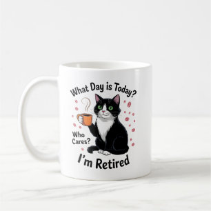 Mug Devis de retraite pour chats amusants - Retraité J
