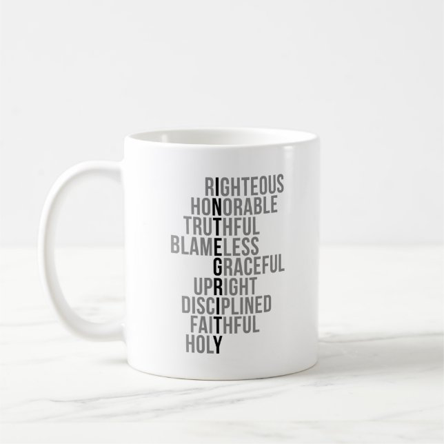 Mug Devis d'intégrité (Gauche)