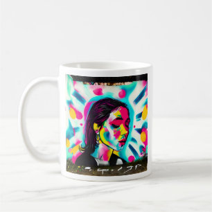 Mug Devis inspirant Graffiti Art Woman