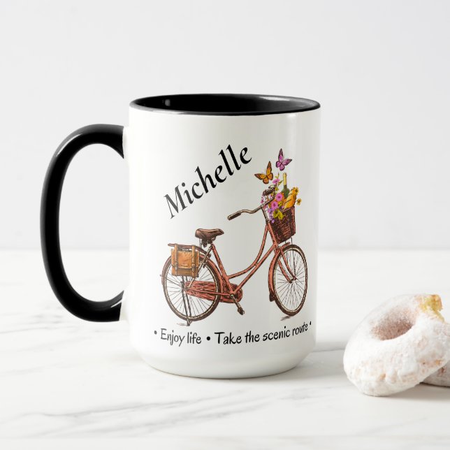 Mug Devis vintage (Avec donut)
