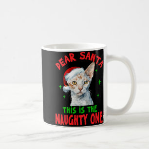 Mug Devon Rex Cat Noël Cher Père Noël Voici Le Nau