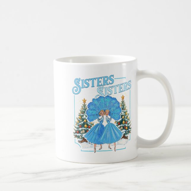 Mug Devoted Sisters White Xmas Merry Christmas Snowfla (Droite)