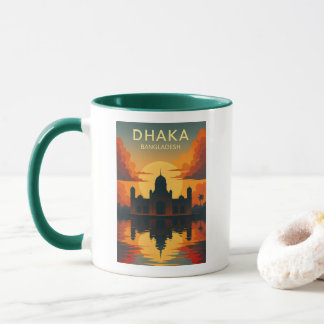 Mug Dhaka Mausoleum Sunset – Digital Art Design Poster